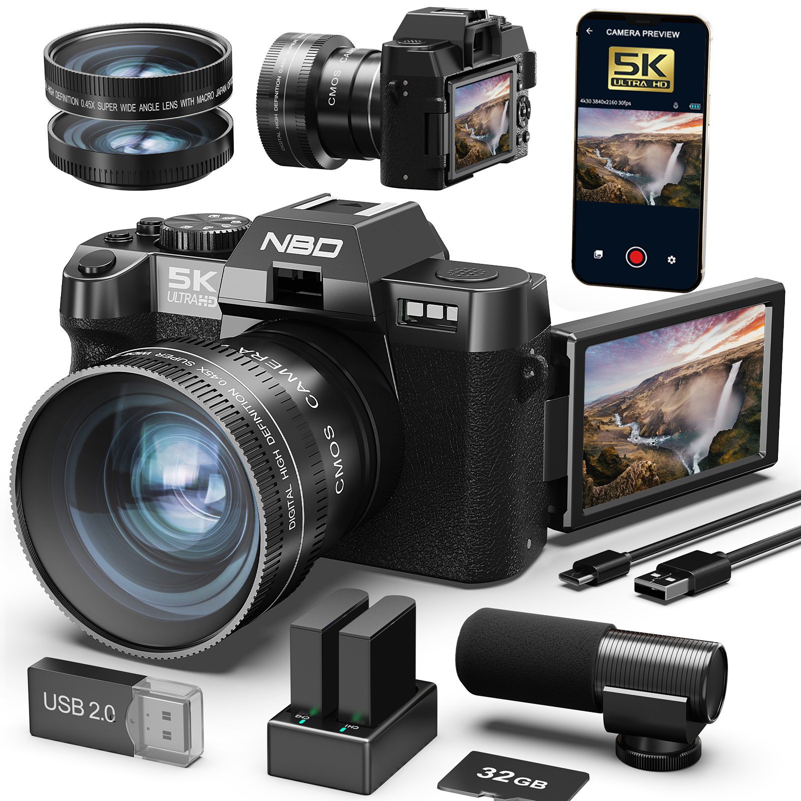 Korean Lifestyle App - NBD 48MP&4K Digital Cameras for Photography