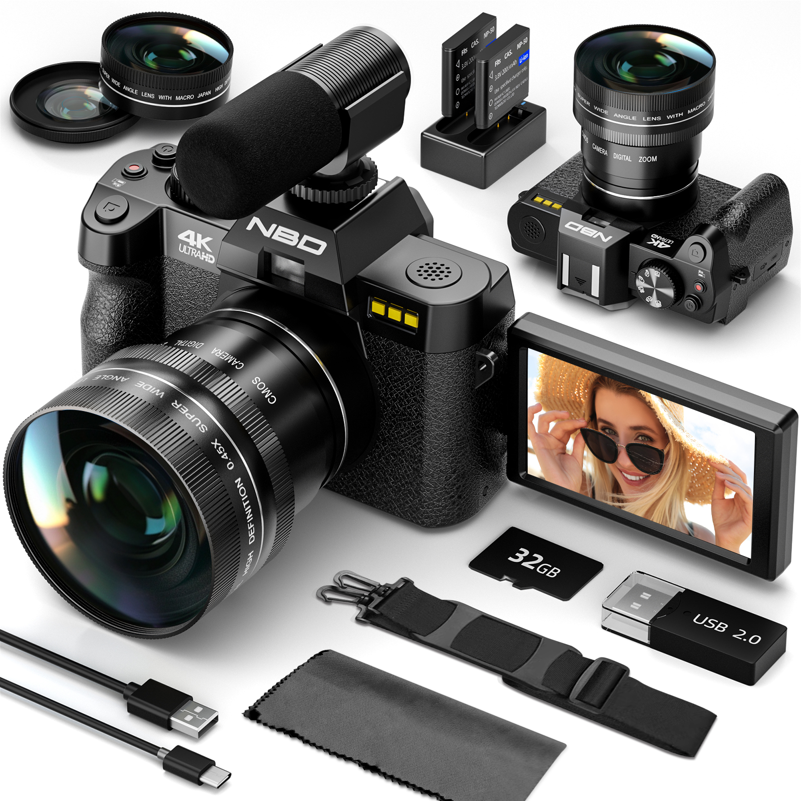 Korean Lifestyle App - NBD 48MP 4K Digital Camera S100F