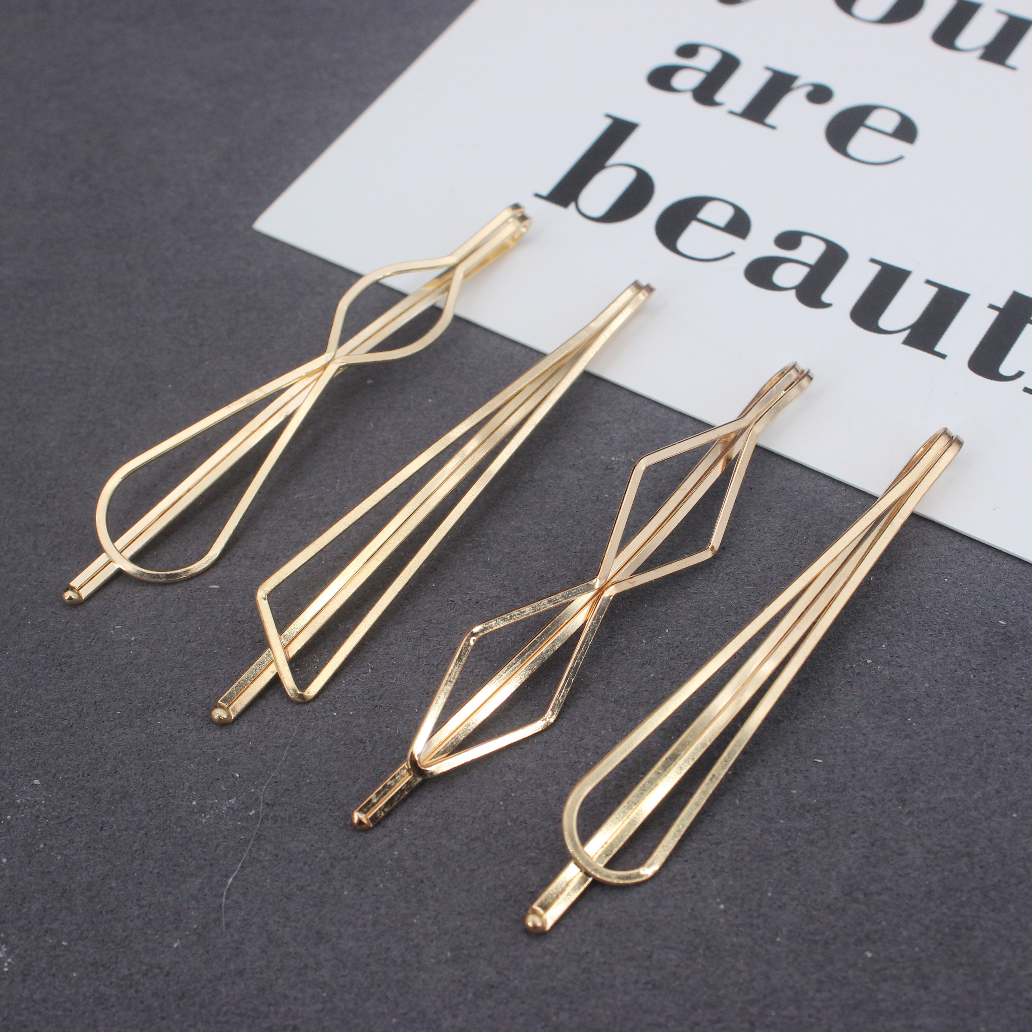 Hanbok Hair Pin - Korea Simple Metal Hair Clips for