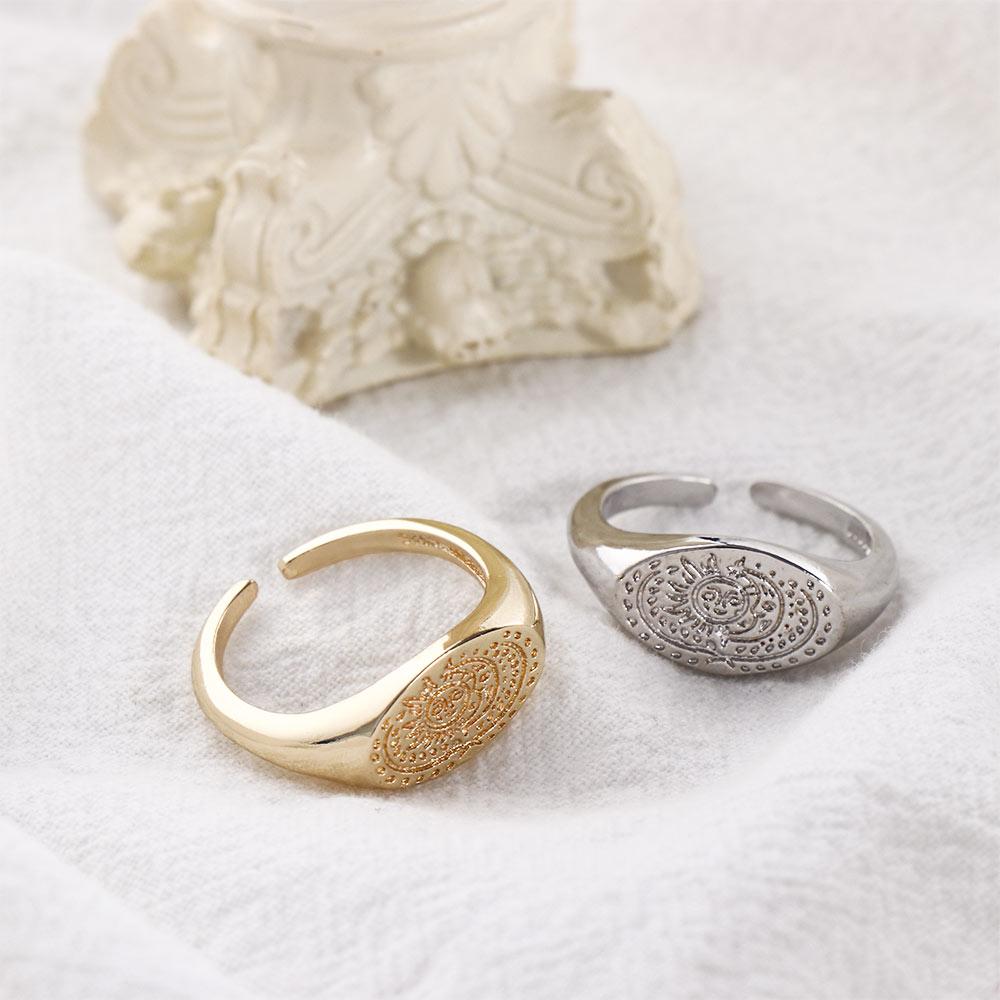 Minimalist Sun Moon Pattern Ri - Korean Women Lifestyle บทวิจารณ์และราคา