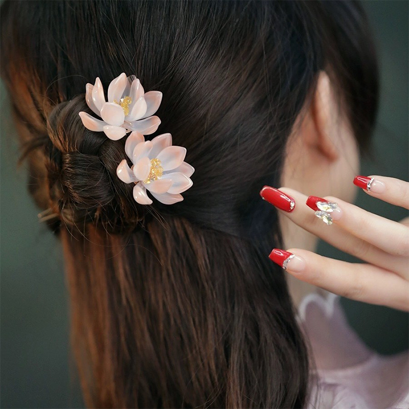 1Pair Vintage Hairpin Glazed F - Hanbok Hair Pin บทวิจารณ์และราคา