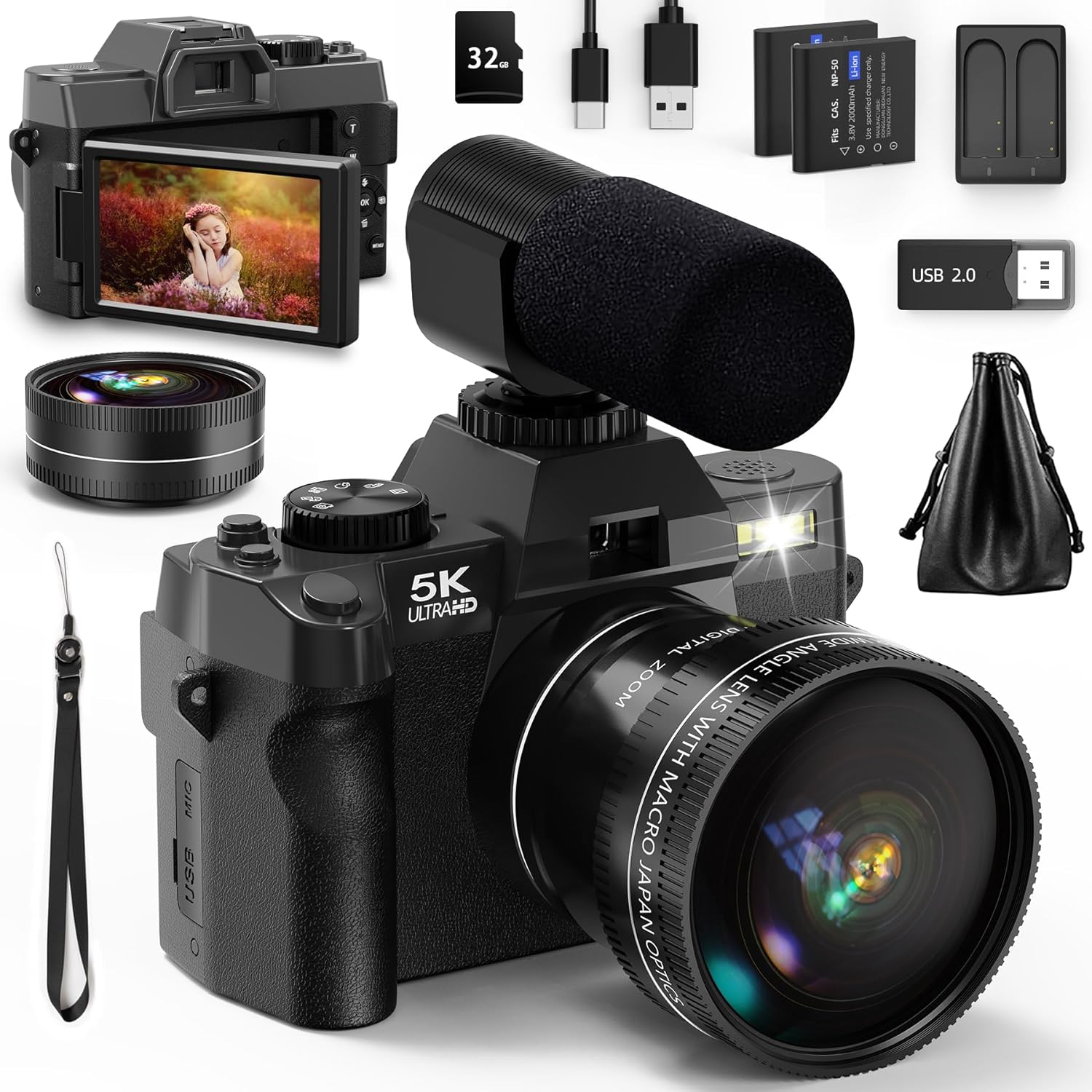 NBD 5K&48MP Digital Camera wit - Korean Lifestyle App บทวิจารณ์และราคา
