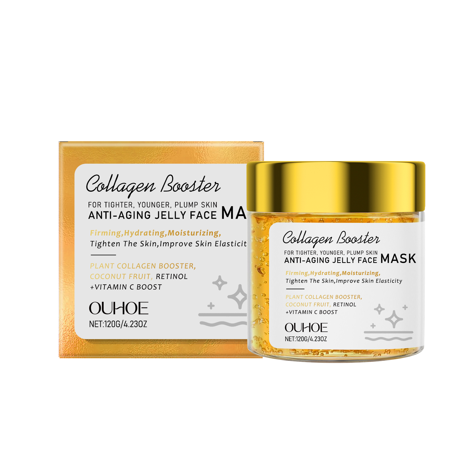 Anti-wrinkle Collagen Face Mas - Sheet Mask Collagen บทวิจารณ์และราคา