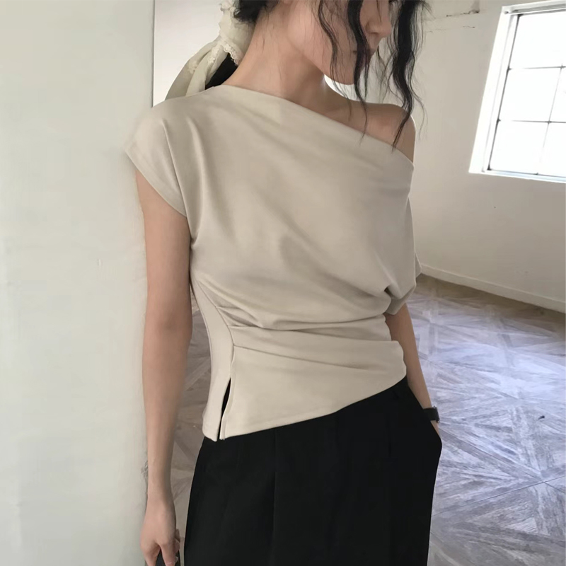 Elegant One-Shoulder Design Se - Korean Women Lifestyle บทวิจารณ์และราคา