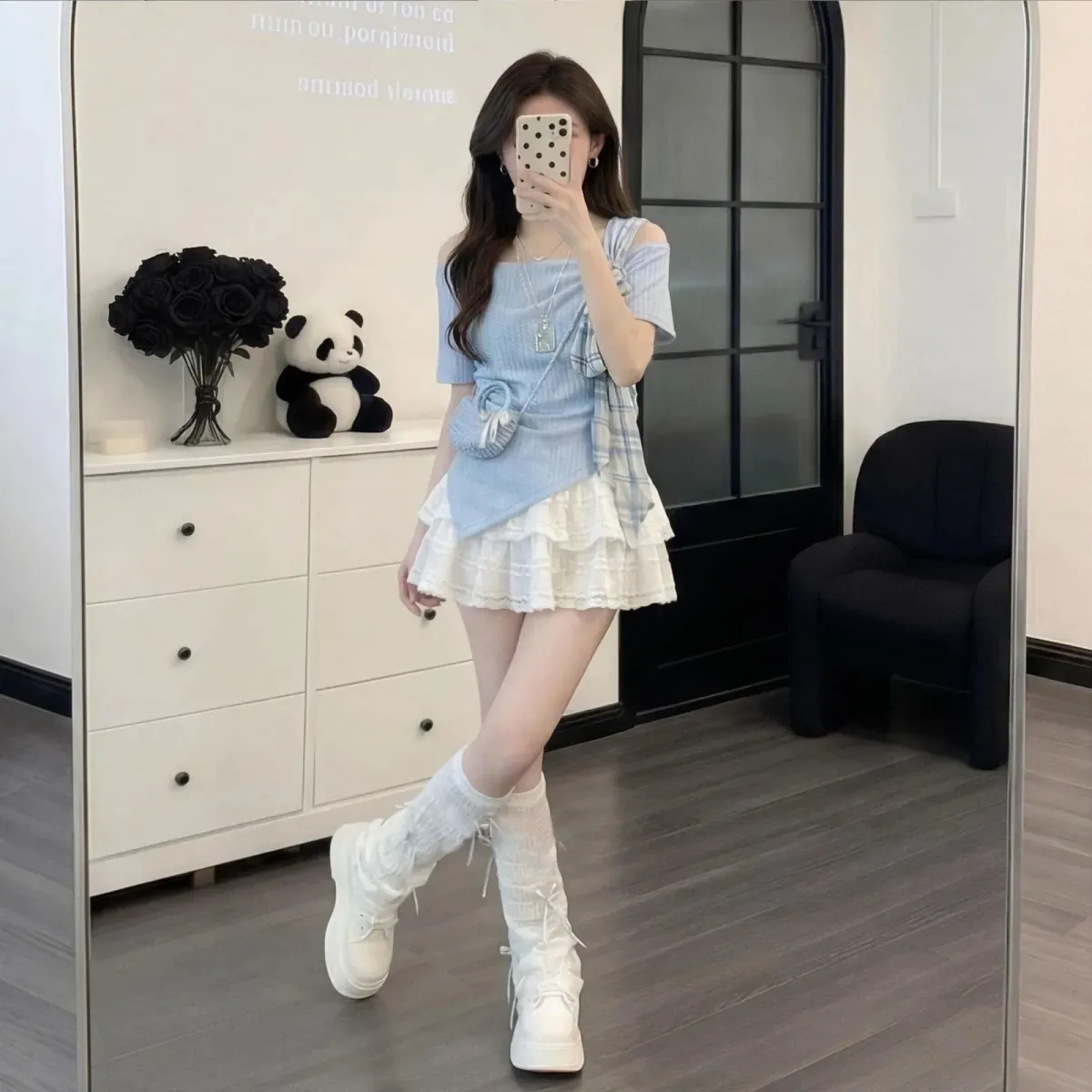 Women's Korean Summer Sweet Bl - Korean Lifestyle บทวิจารณ์และราคา