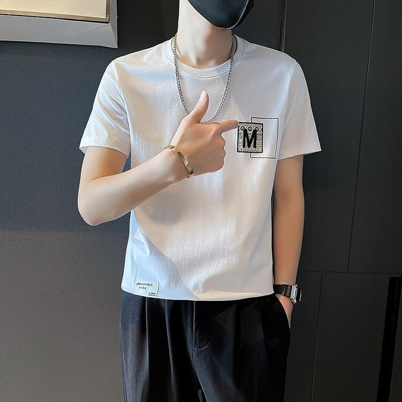 Trendy Men Short Sleeve Top Su - Korean Daily Lifestyle บทวิจารณ์และราคา