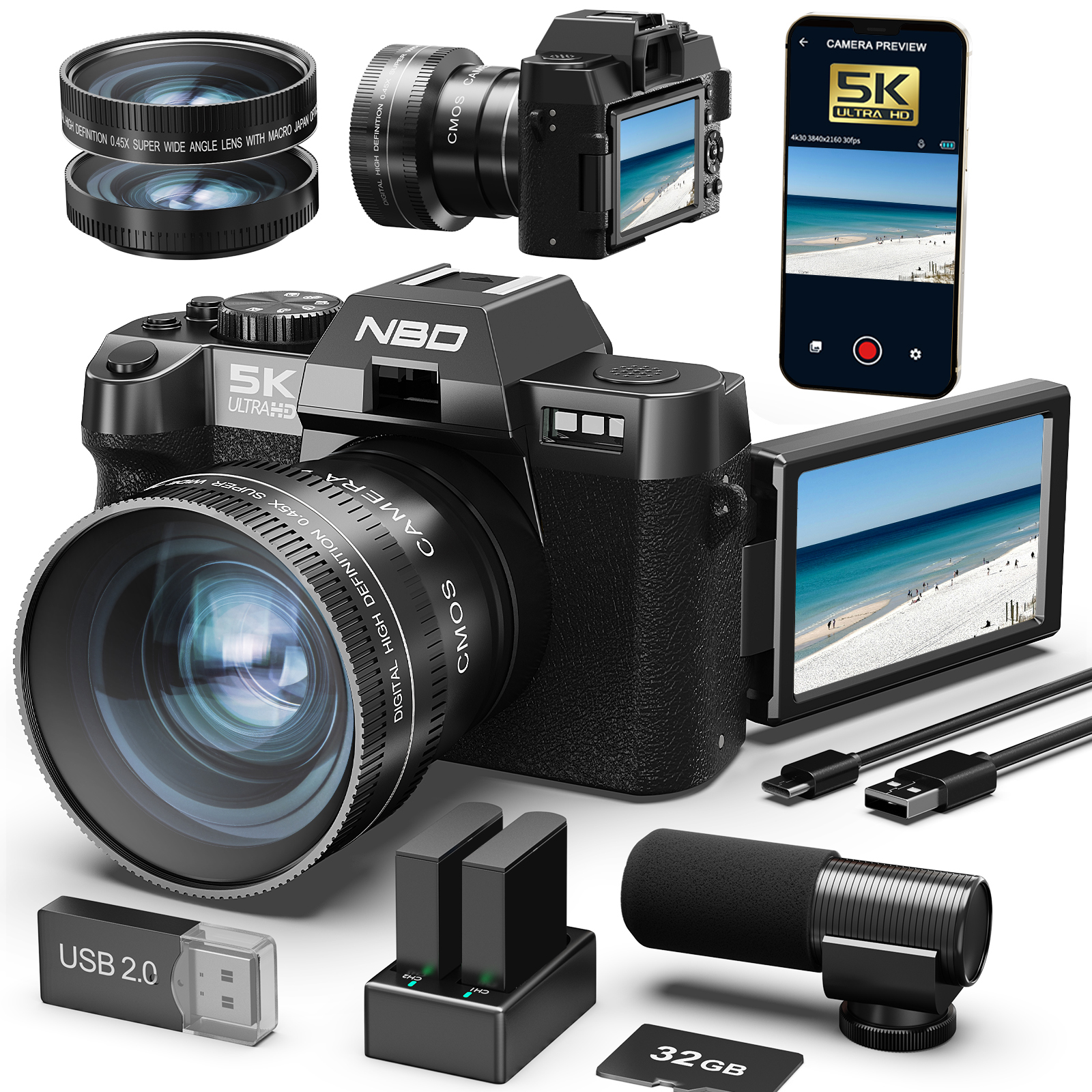 NBD Digital Cameras 5K&48MP Ph - Korean Lifestyle App บทวิจารณ์และราคา