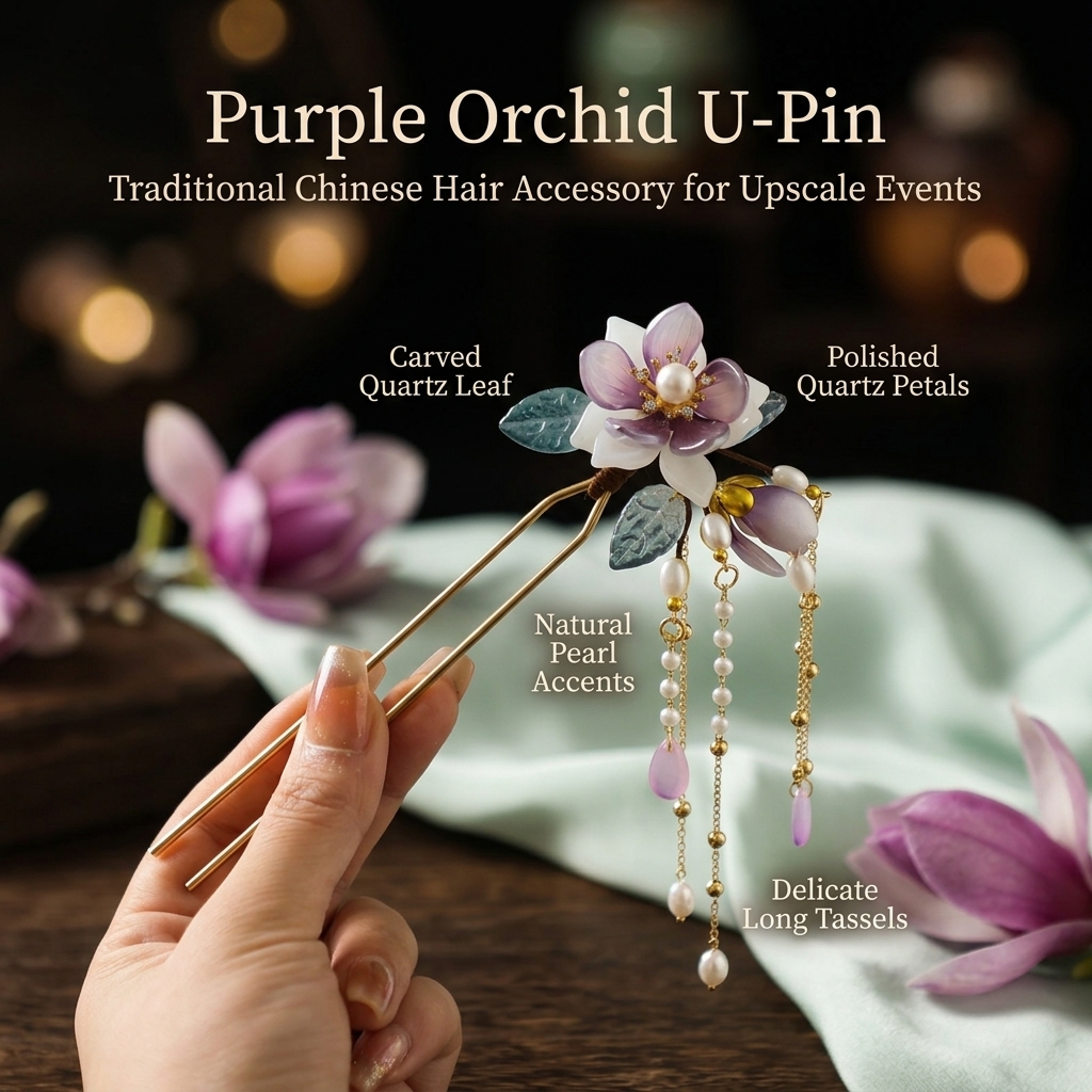 Alloy U Shaped Hair Pin With O - Hanbok Hair Pin บทวิจารณ์และราคา