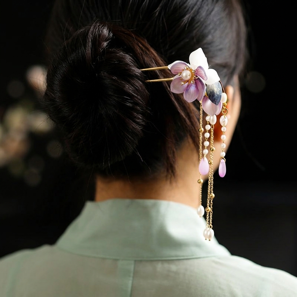 Alloy U Shaped Hair Pin With O - Hanbok Hair Pin บทวิจารณ์และราคา