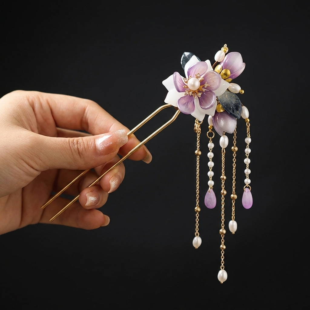 Alloy U Shaped Hair Pin With O - Hanbok Hair Pin บทวิจารณ์และราคา