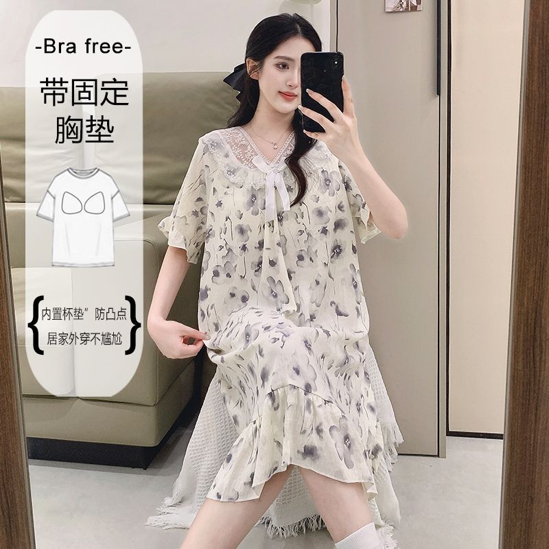 Plus Size Sweet Floral Print N - Korean Lifestyle บทวิจารณ์และราคา