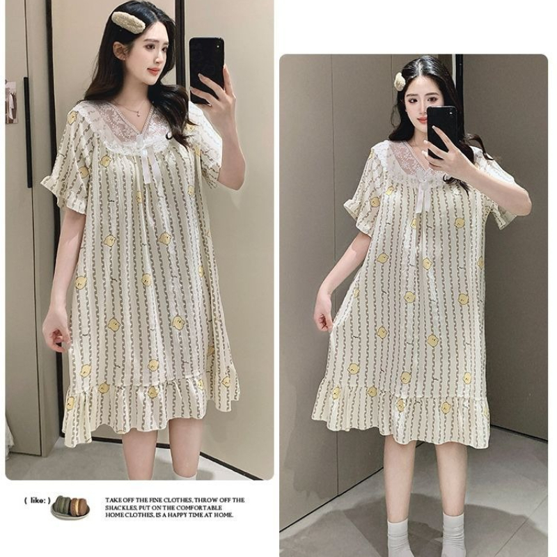 Plus Size Sweet Floral Print N - Korean Lifestyle บทวิจารณ์และราคา