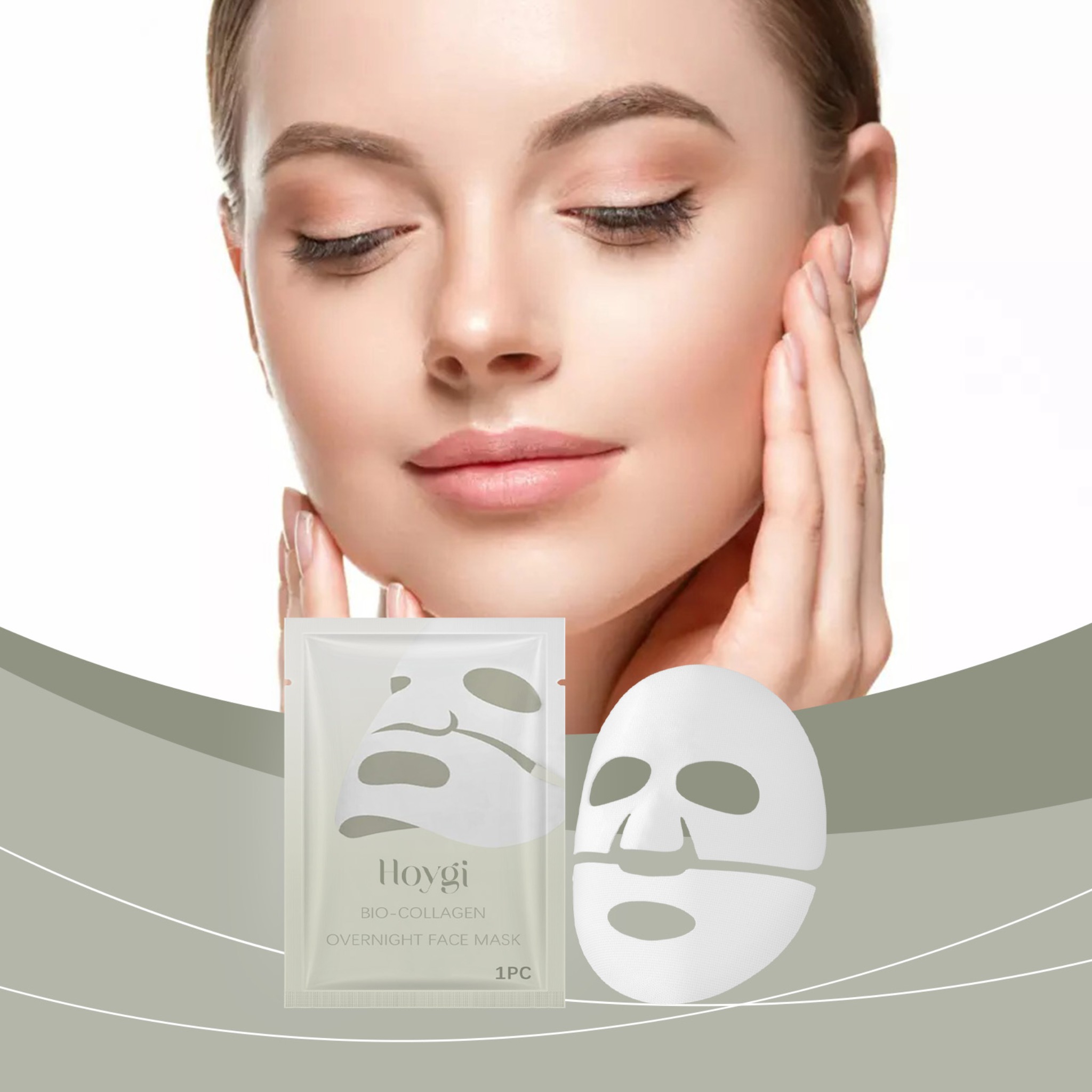 Bio Collagen Face Mask Lifting - Sheet Mask Collagen บทวิจารณ์และราคา