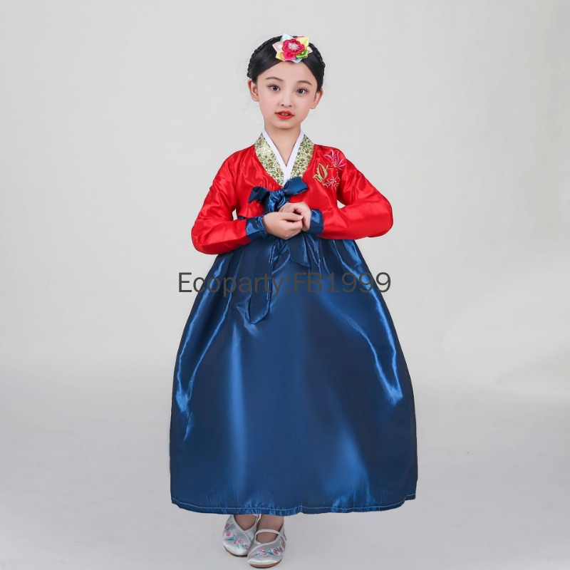 4 Colors Girls Hanbok Dress Ko - Korean Lifestyle บทวิจารณ์และราคา
