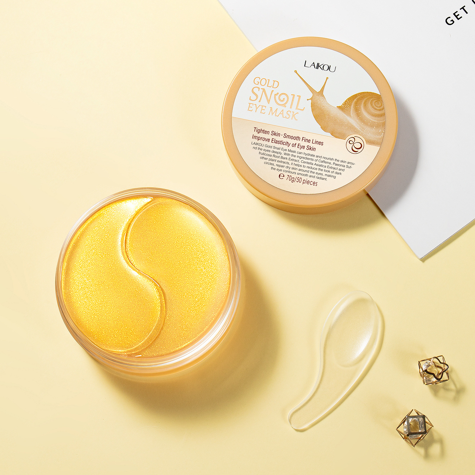 LAIKOU 50pcs Golden Snail Coll - Sheet Mask Collagen บทวิจารณ์และราคา