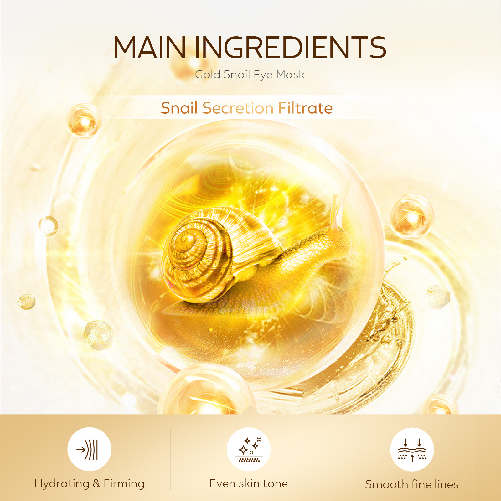 LAIKOU 50pcs Golden Snail Coll - Sheet Mask Collagen บทวิจารณ์และราคา