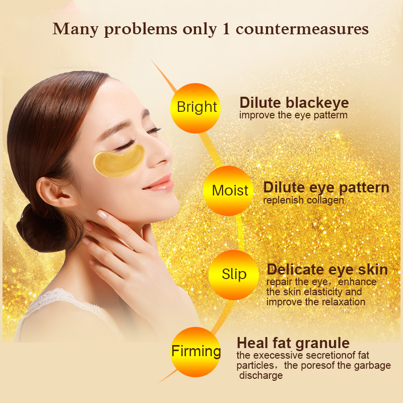 5/10/20/30 Pairs Crystal Gold  - Sheet Mask Collagen บทวิจารณ์และราคา