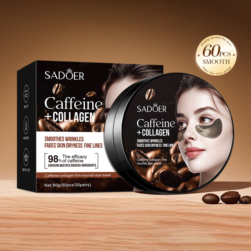 60pcs SADOER Caffeine Crystal  - Sheet Mask Collagen บทวิจารณ์และราคา