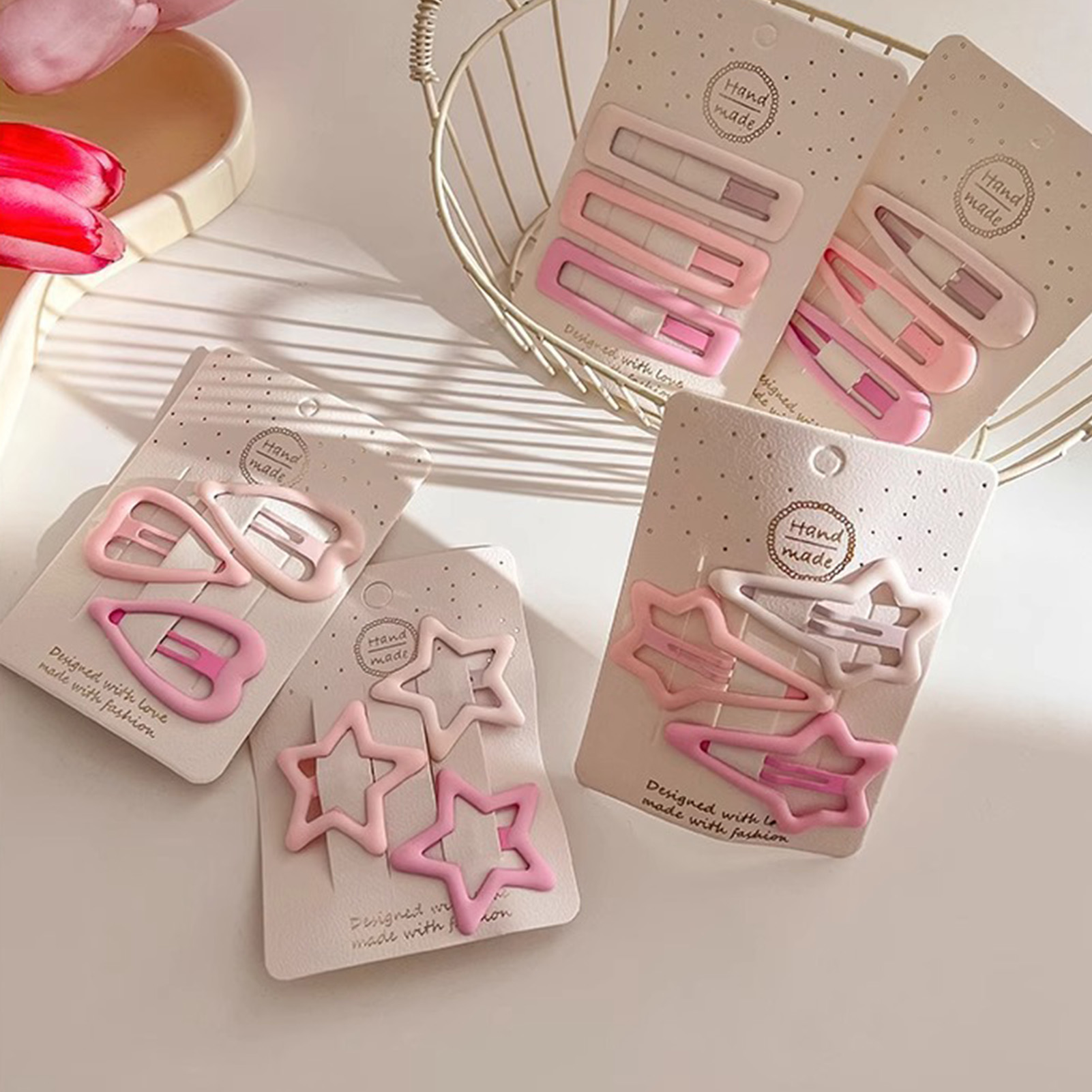 3PCS Sweet Style Headwear Pins - Korean Women Lifestyle บทวิจารณ์และราคา