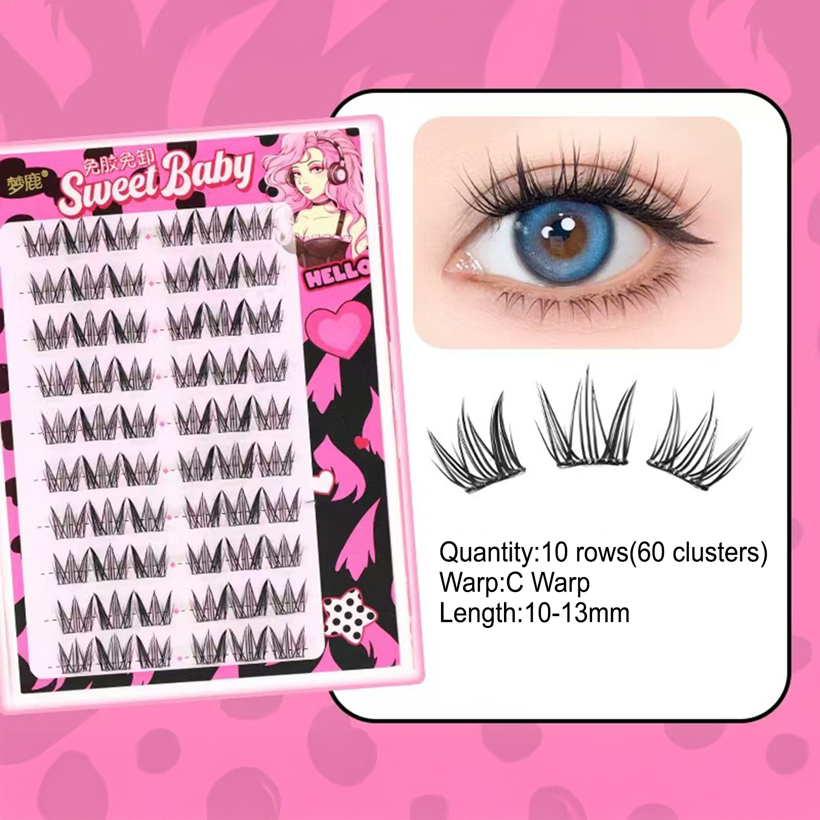 Women DIY Curling Eyelash Clus - Korean Women Lifestyle บทวิจารณ์และราคา
