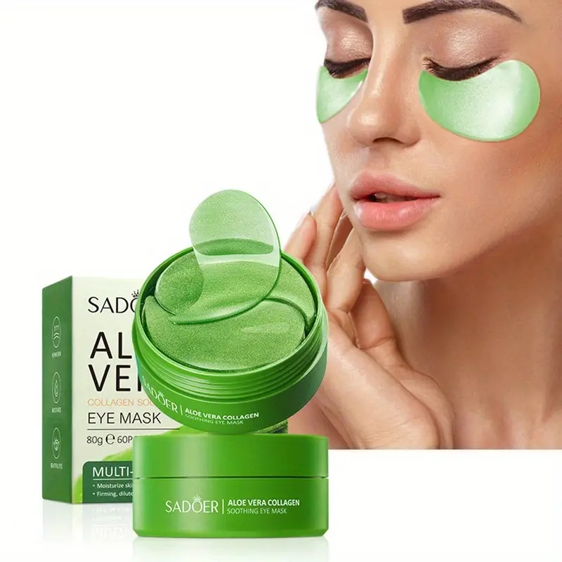 60 Pieces of Aloe Vera Collage - Sheet Mask Collagen บทวิจารณ์และราคา