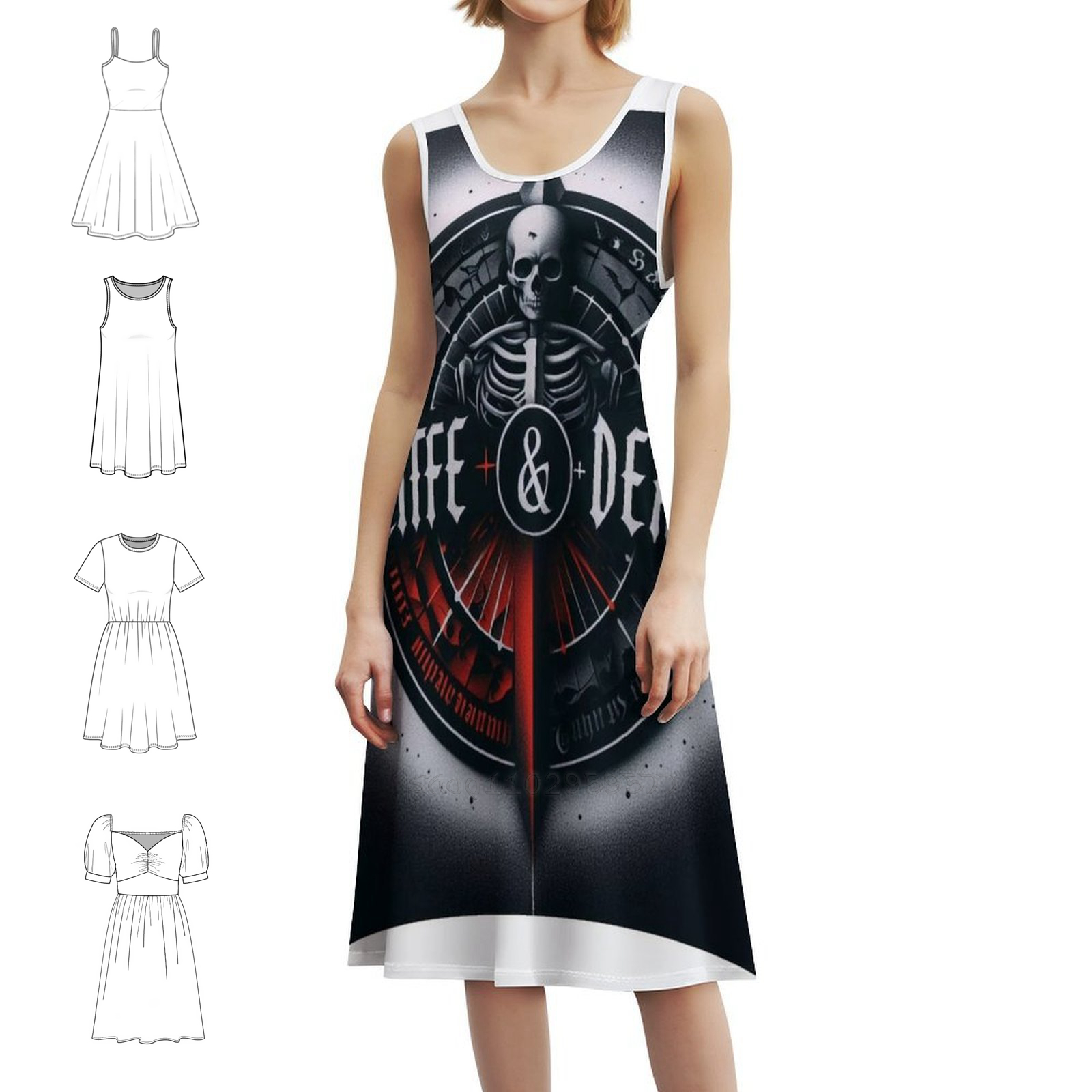Death Korean Style Casual Dres - Korean Lifestyle บทวิจารณ์และราคา
