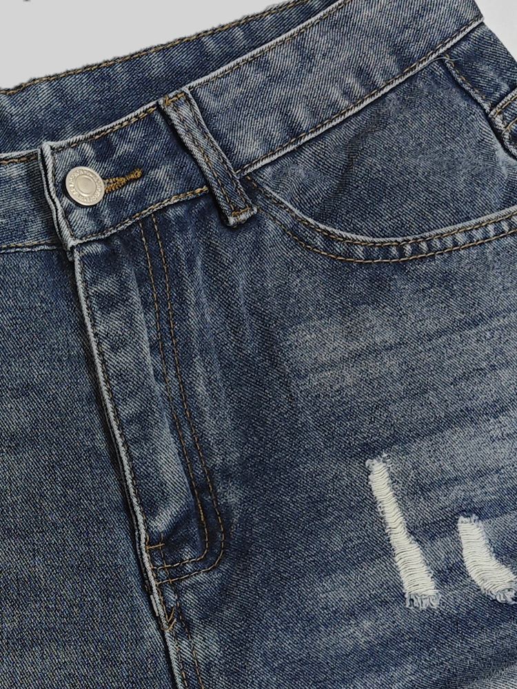 Light Blue Denim Shorts Men's  - Korean Lifestyle บทวิจารณ์และราคา