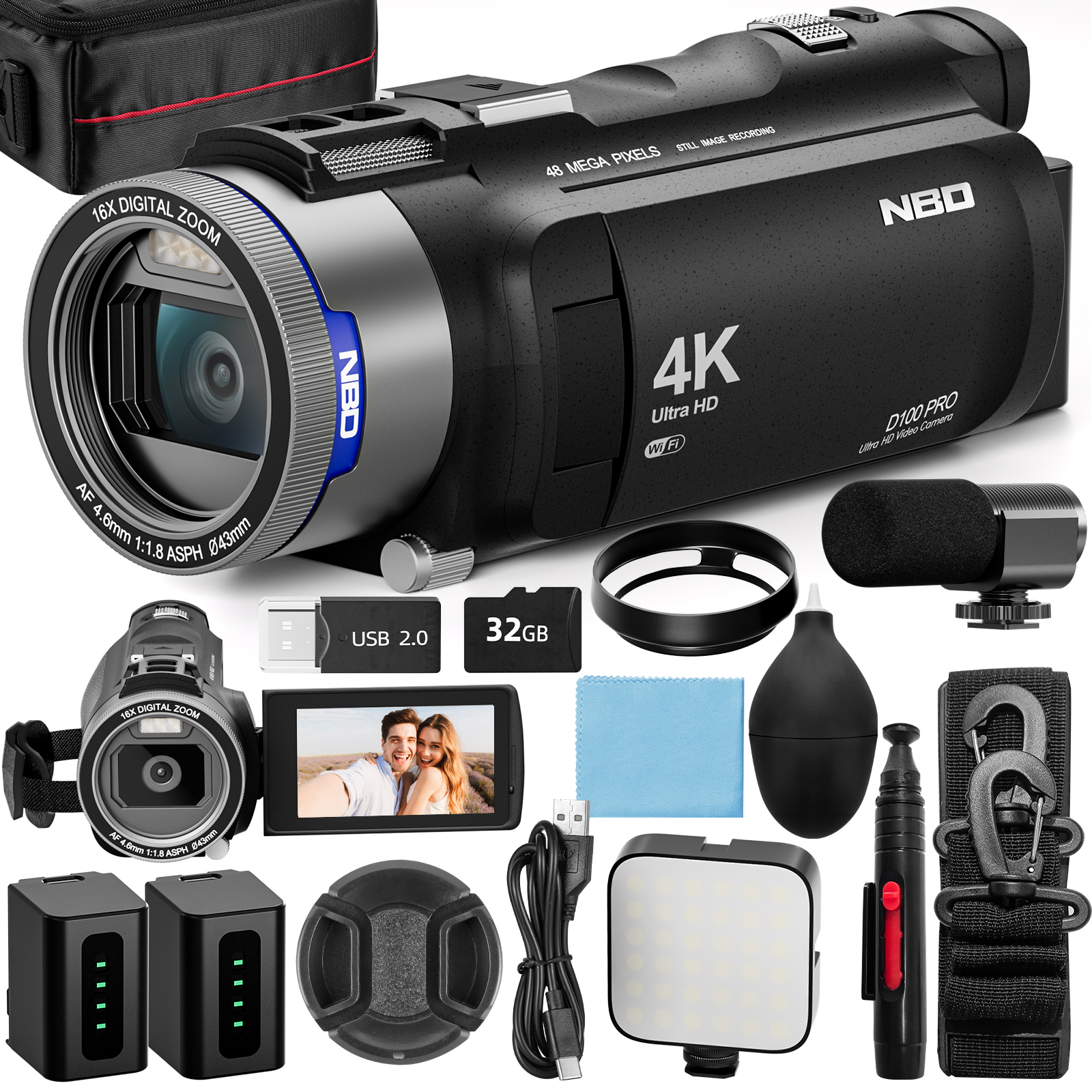 NBD 4K HD&48MP Camcorder Video - Lifestyle Of Korean บทวิจารณ์และราคา