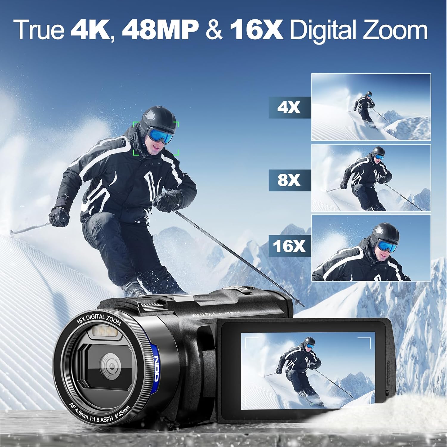 NBD 4K HD&48MP Camcorder Video - Lifestyle Of Korean บทวิจารณ์และราคา