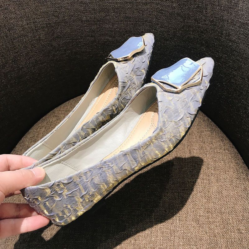 Women's Shoes Flat Pointed Toe - Korean Daily Lifestyle บทวิจารณ์และราคา