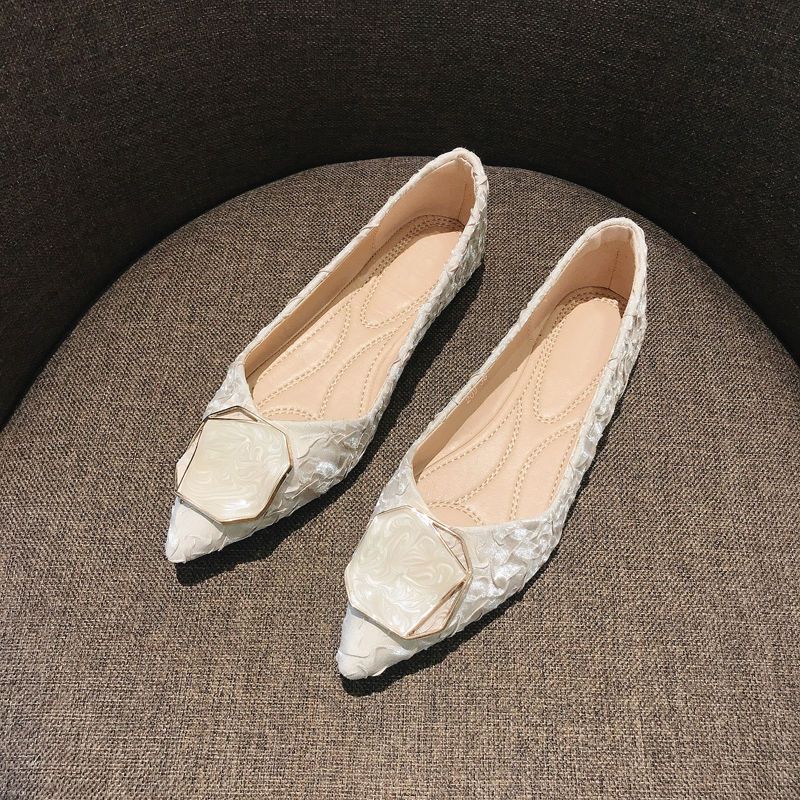 Women's Shoes Flat Pointed Toe - Korean Daily Lifestyle บทวิจารณ์และราคา