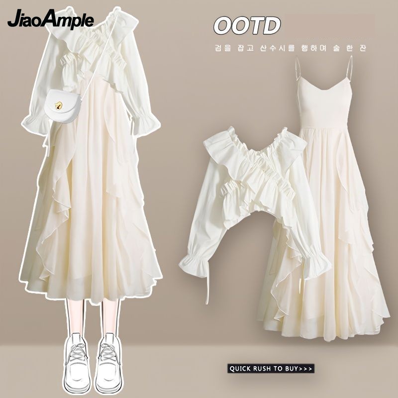 Women's Dress Set 2026 Spring  - Korean Lifestyle บทวิจารณ์และราคา