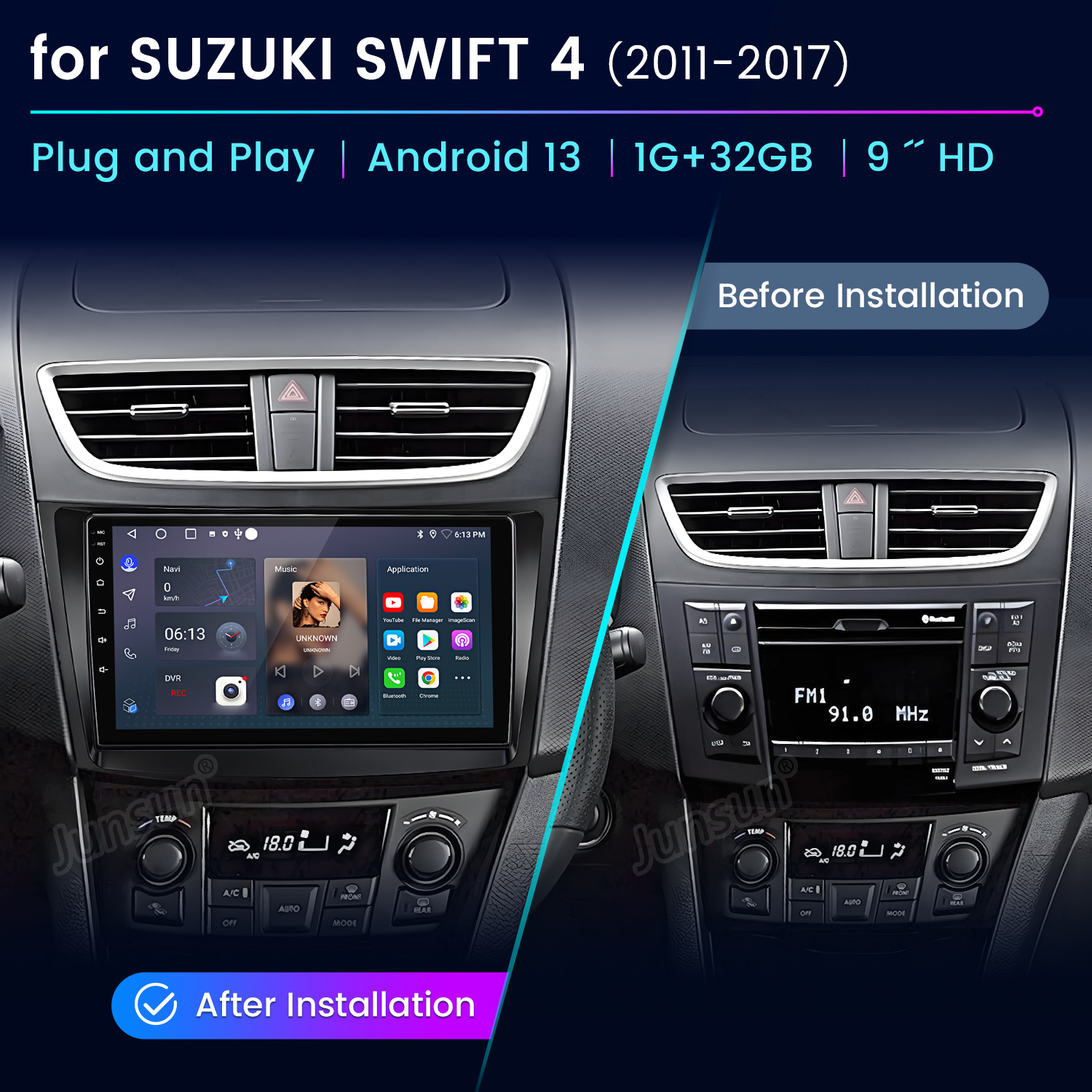 Junsun AI Voice Car Stereo Rad - Korean Lifestyle In Hindi บทวิจารณ์และราคา