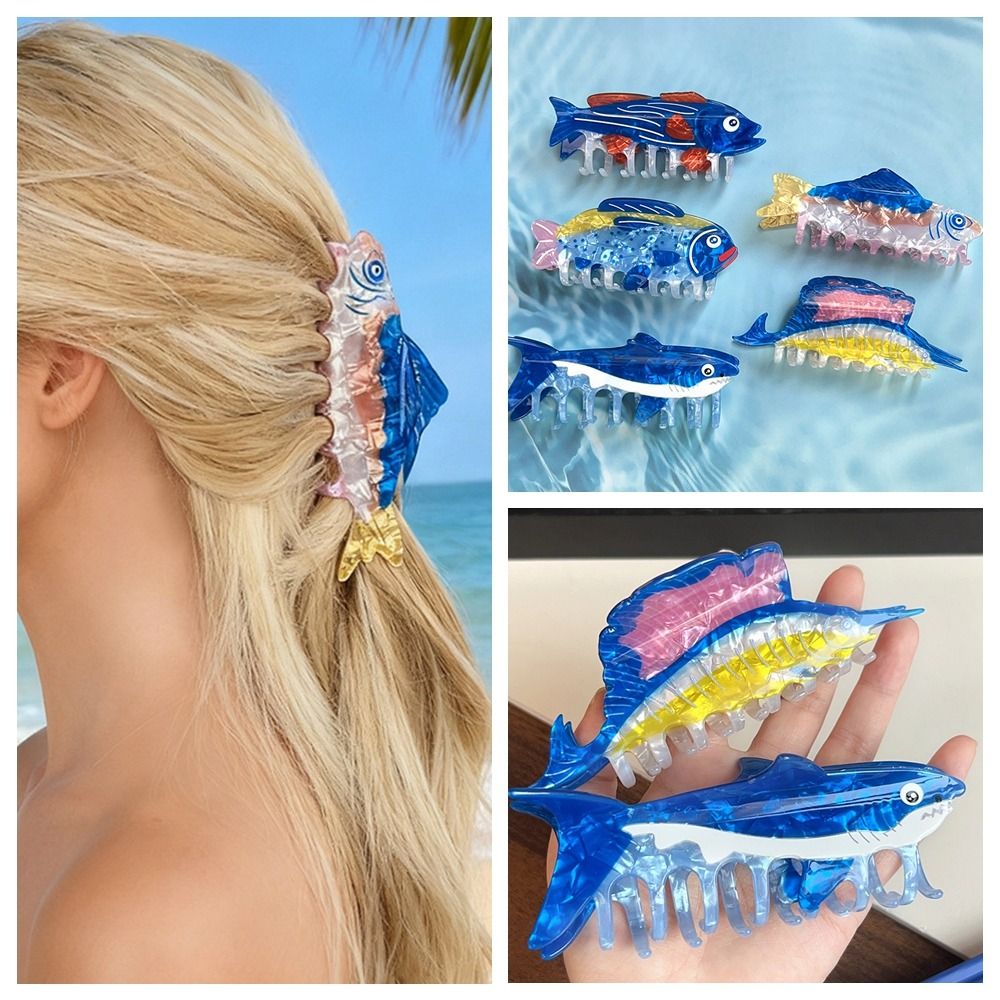 Hairpin Ocean Animal Hair Claw - Korean Women Lifestyle บทวิจารณ์และราคา