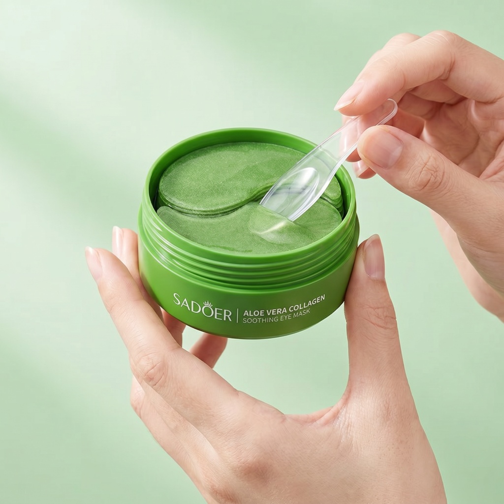 60pcs Aloe Vera Collagen Eye M - Sheet Mask Collagen บทวิจารณ์และราคา