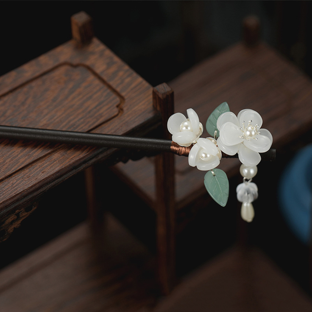 Retro Flower Hairpin With Pear - Hanbok Hair Pin บทวิจารณ์และราคา