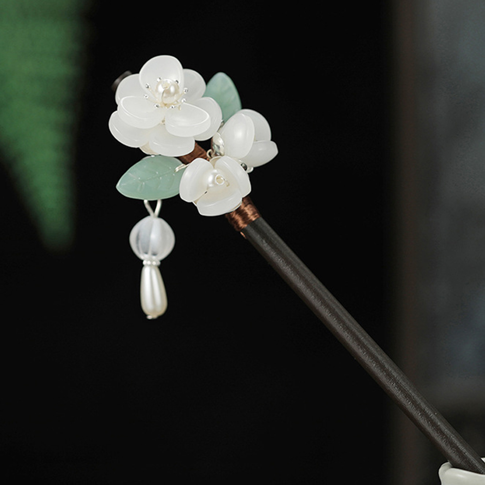 Retro Flower Hairpin With Pear - Hanbok Hair Pin บทวิจารณ์และราคา